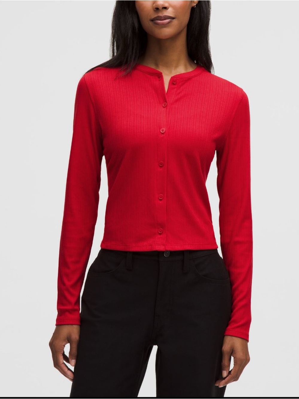 Lululemon Hold Tight Micro Rib Cardigan